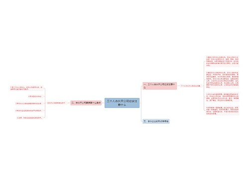 三个人合伙开公司应该注意什么
