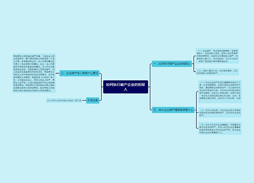 如何执行破产企业的担保人