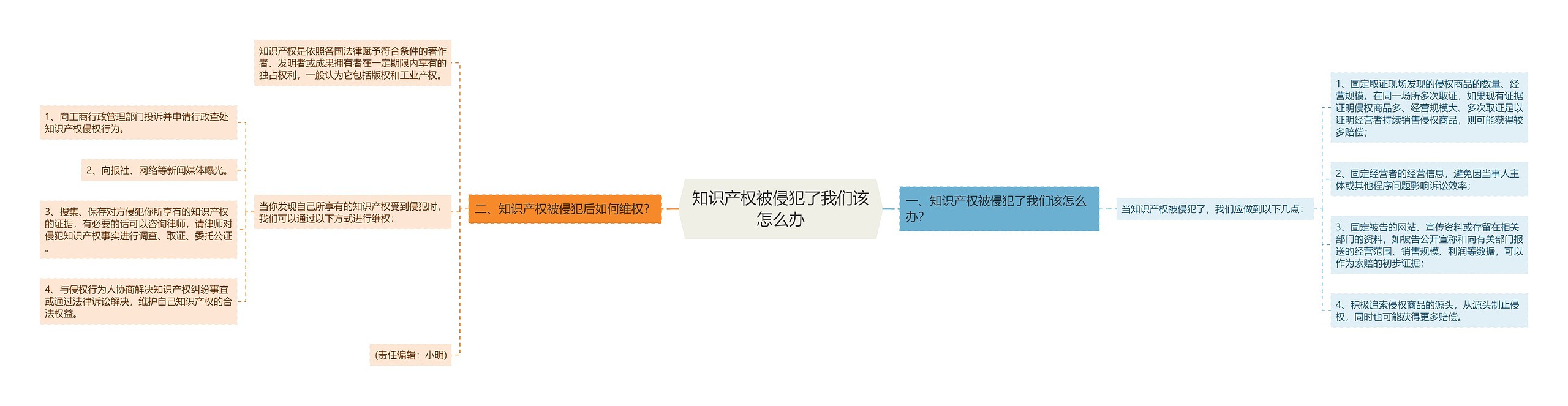 知识产权被侵犯了我们该怎么办思维导图