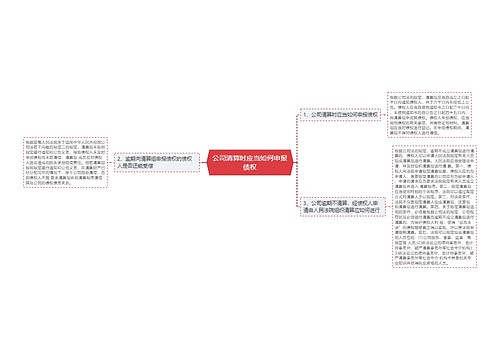 公司清算时应当如何申报债权