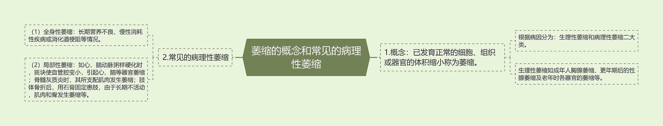 萎缩的概念和常见的病理性萎缩 萎缩的概念和常见的病理性萎缩