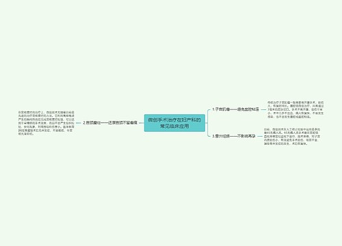 微创手术治疗在妇产科的常见临床应用