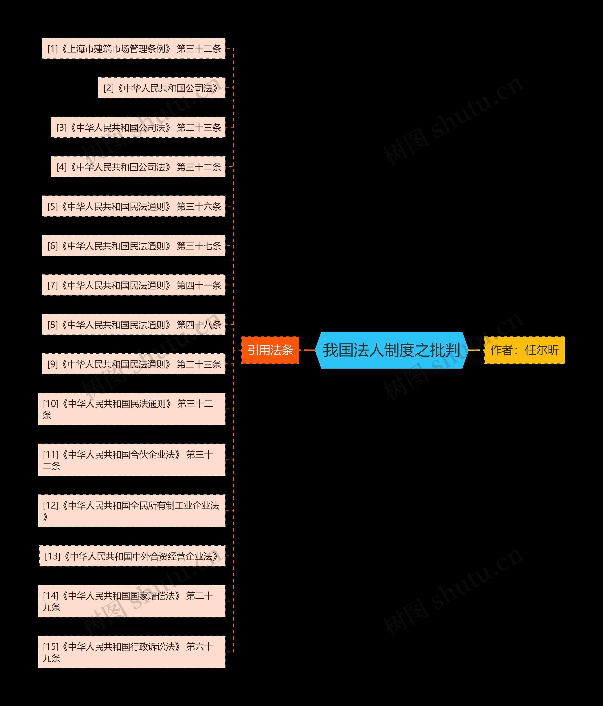 我国法人制度之批判思维导图