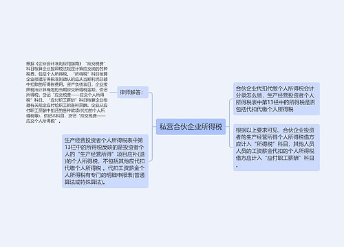 私营合伙企业所得税