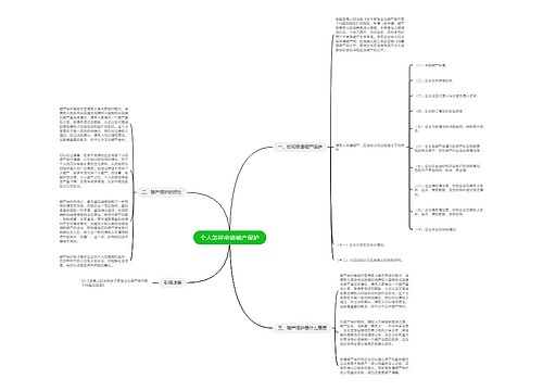 个人怎样申请破产保护