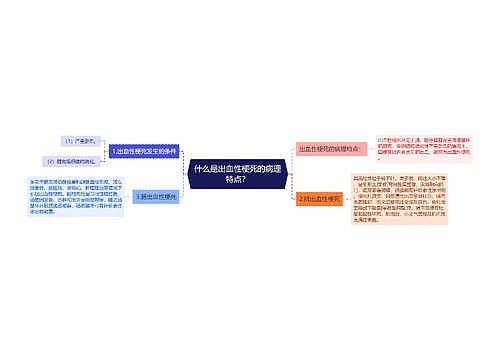 什么是出血性梗死的病理特点？