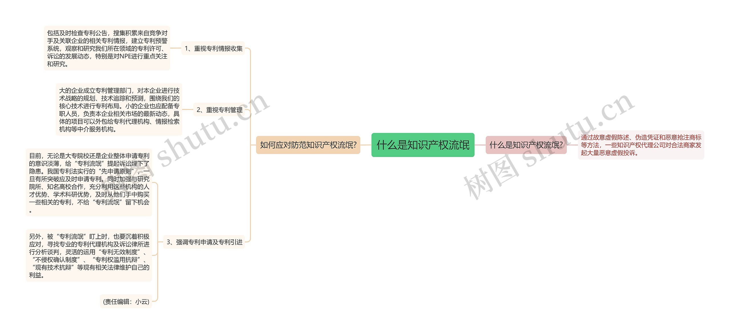 什么是知识产权流氓思维导图