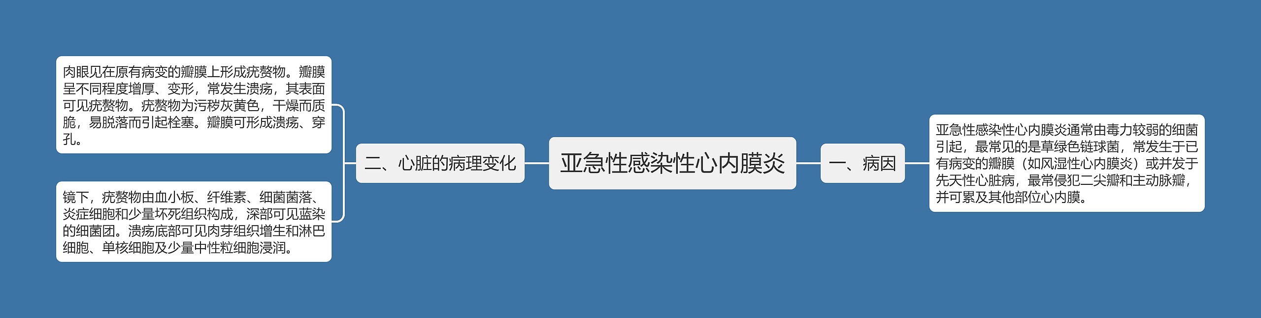 亚急性感染性心内膜炎思维导图