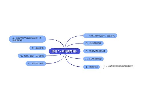 缴纳个人所得税的情况