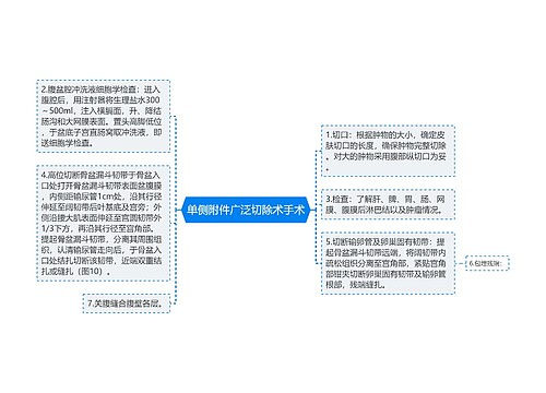 单侧附件广泛切除术手术