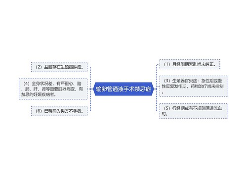 输卵管通液手术禁忌症