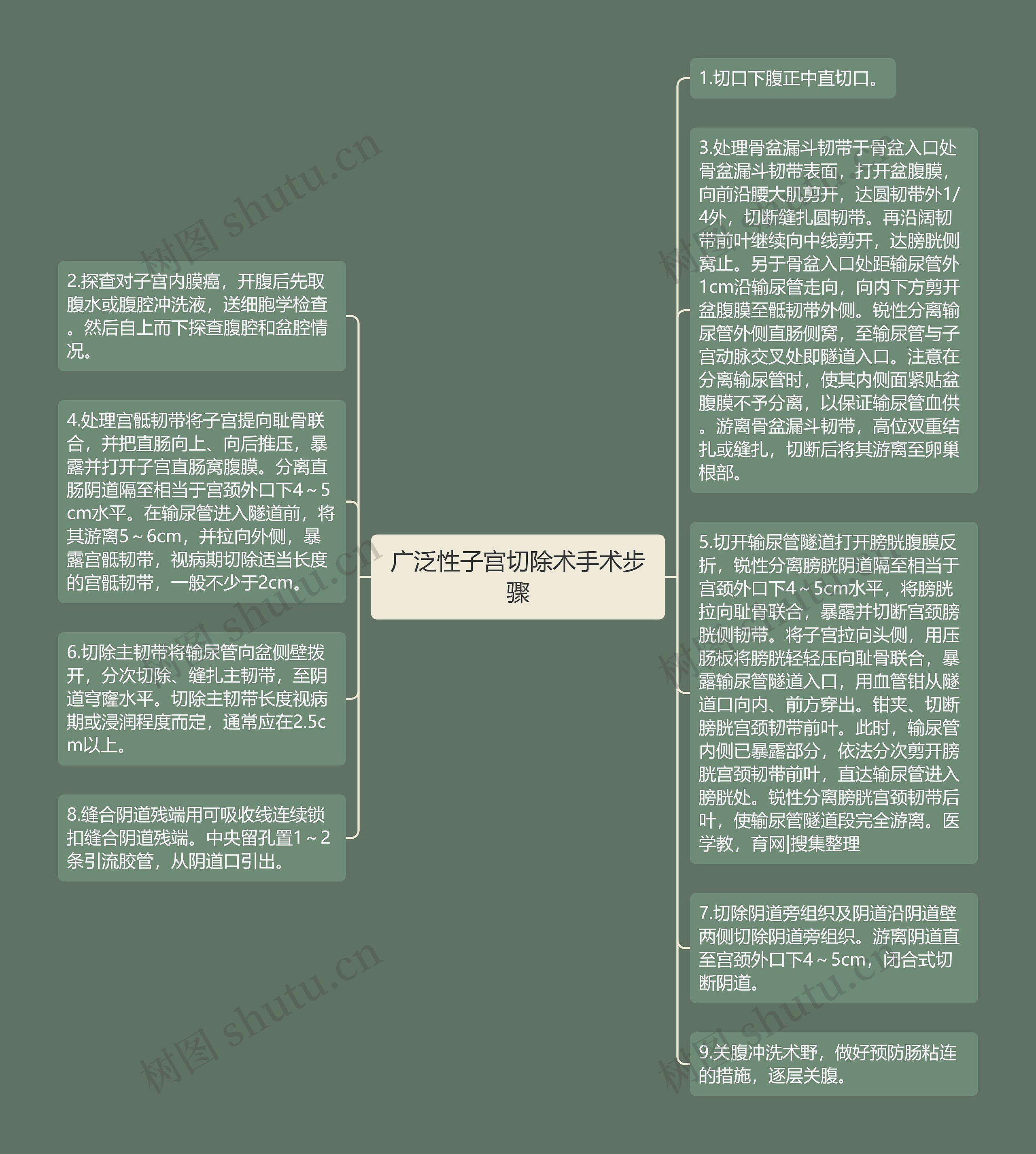 广泛性子宫切除术手术步骤
