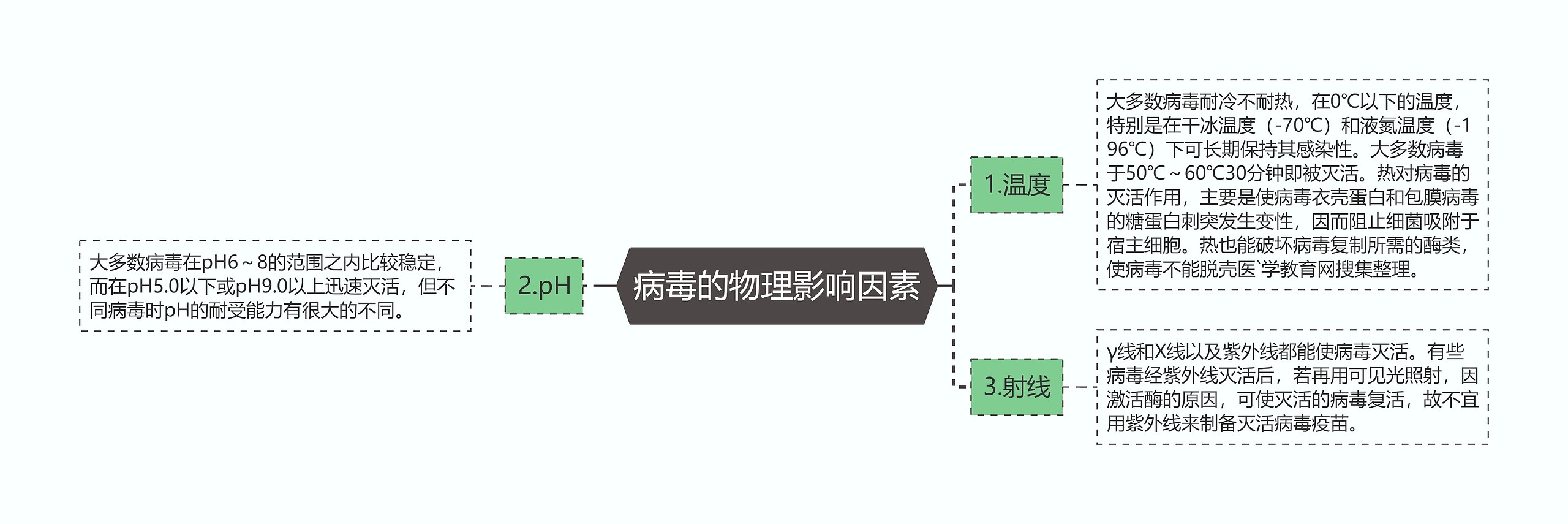 病毒的物理影响因素思维导图