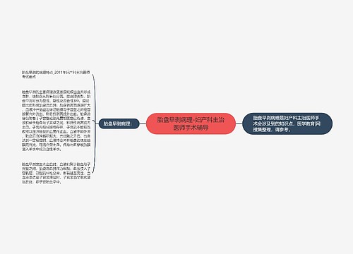 胎盘早剥病理-妇产科主治医师手术辅导