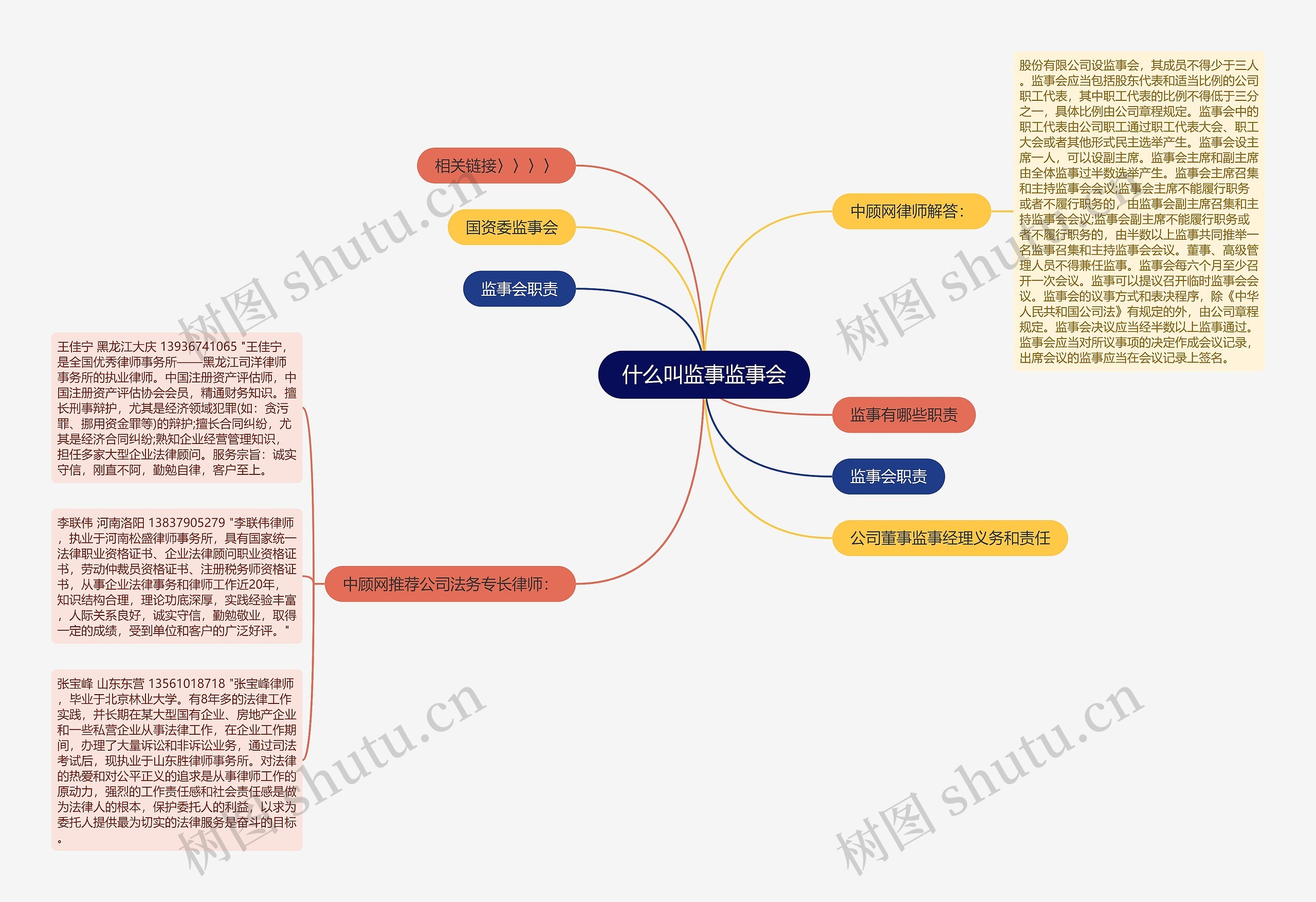 什么叫监事监事会思维导图