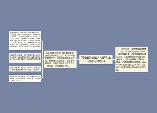 间质细胞瘤知识-妇产科主治医师手术指导