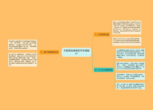 不能清偿债务即可申请破产