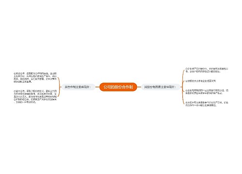 公司的股份合作制