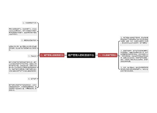 破产管理人的职责是什么