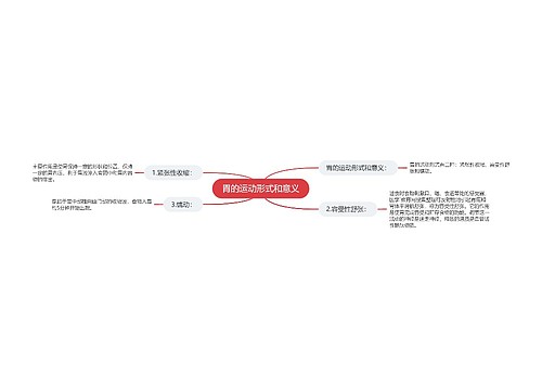 胃的运动形式和意义