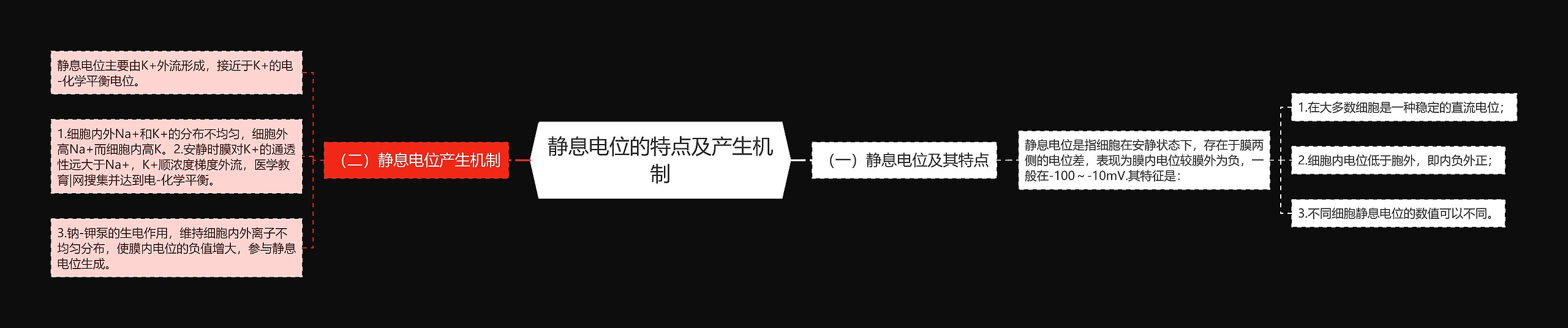 静息电位的特点及产生机制 静息电位的特点及产生机制