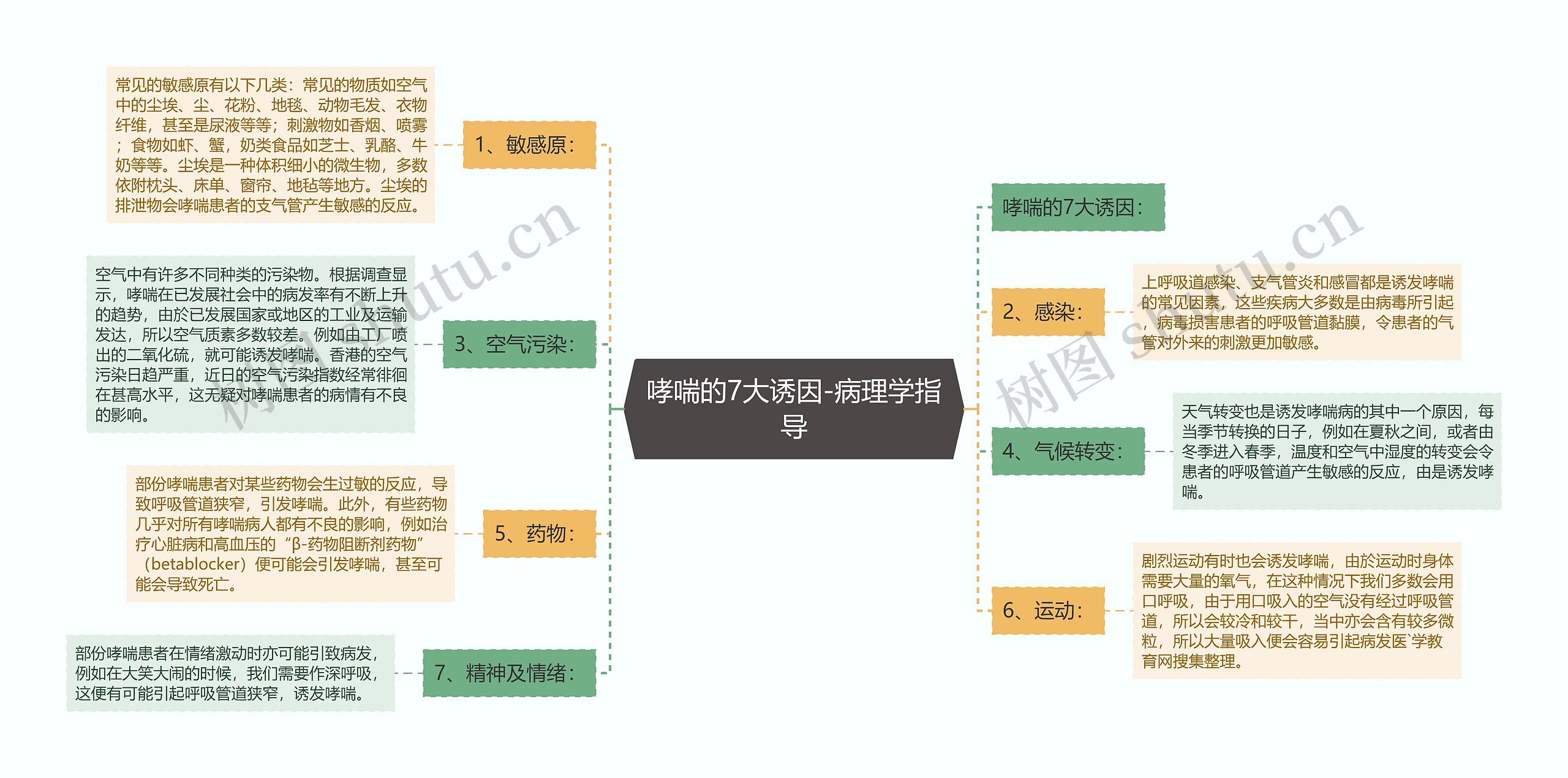 哮喘的7大诱因-病理学指导