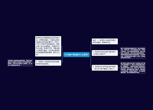 公司破产取回权什么意思?