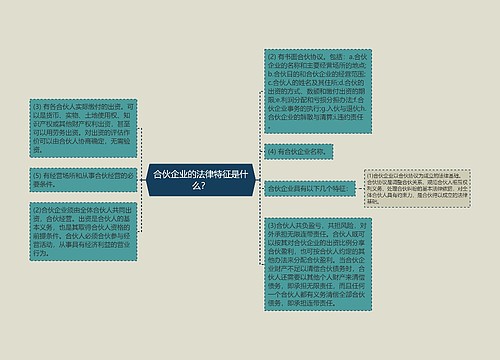 合伙企业的法律特征是什么？