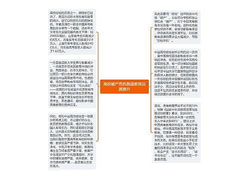 高校破产危机倒逼教育品质提升