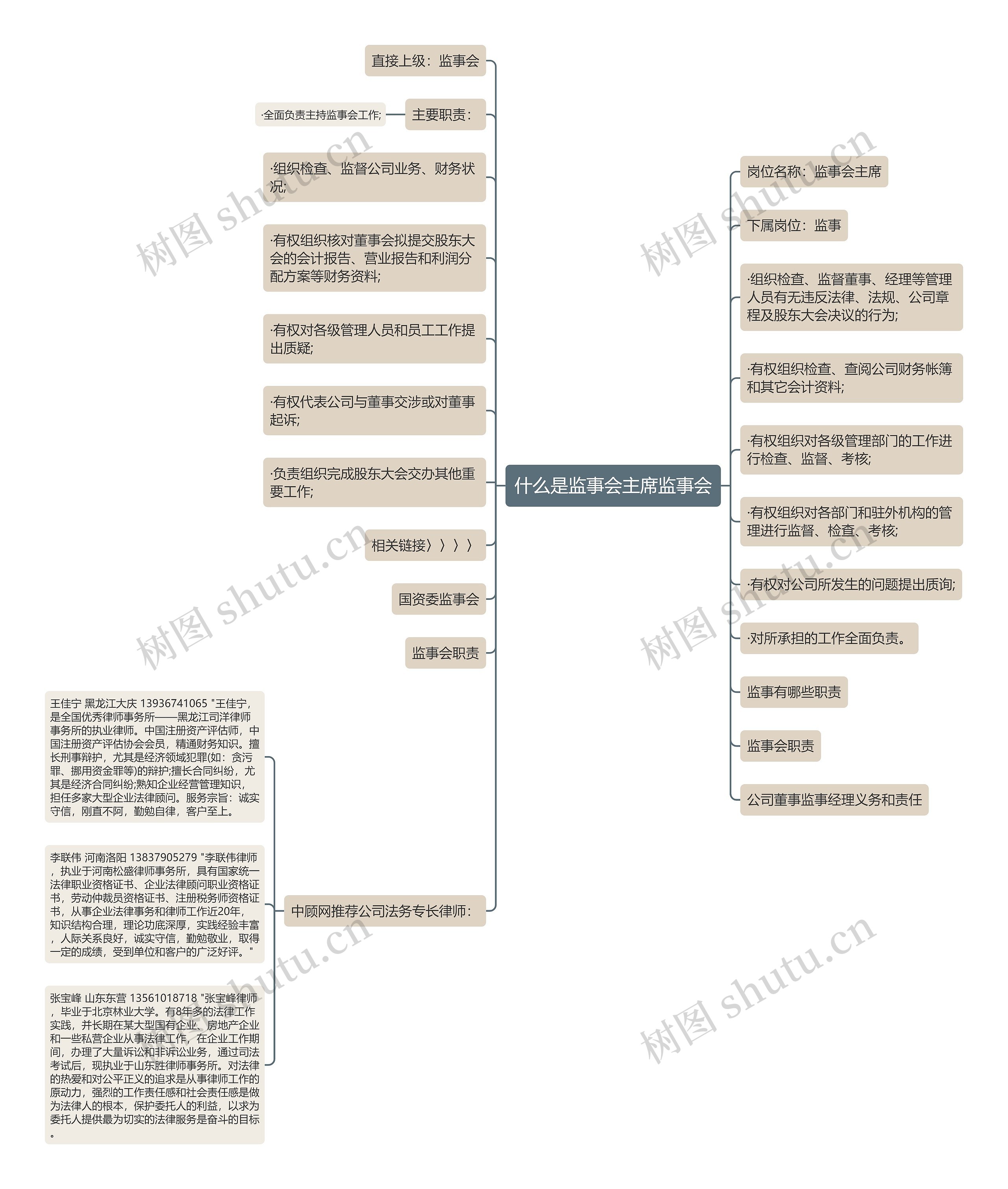 什么是监事会主席监事会思维导图