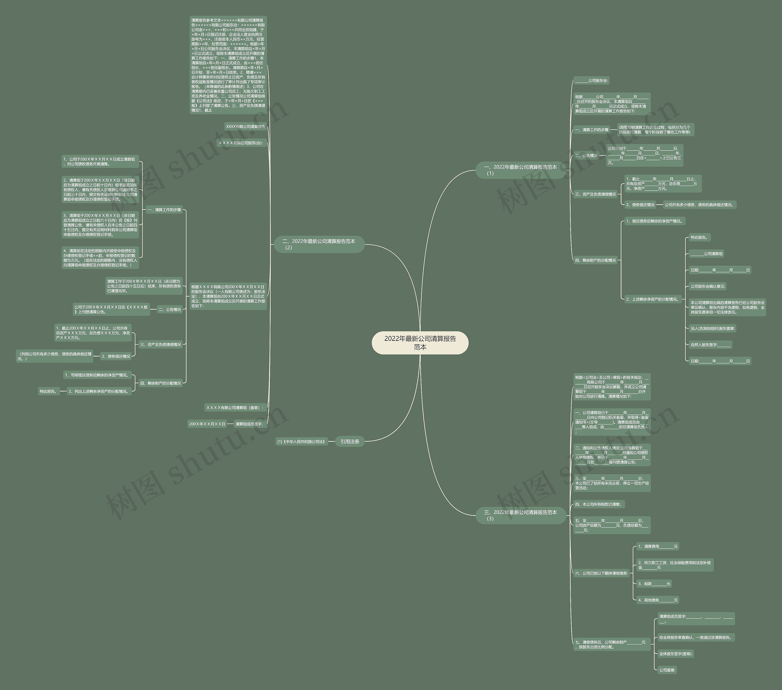 2022年最新公司清算报告范本 2022年最新公司清算报告范本