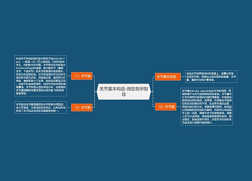 关节基本构造-微生物学指导