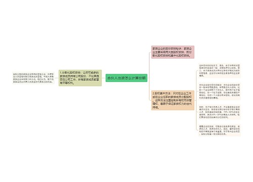 合伙人出资怎么计算份额