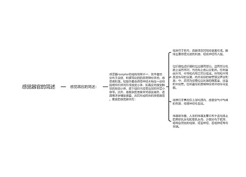 感觉器官的简述