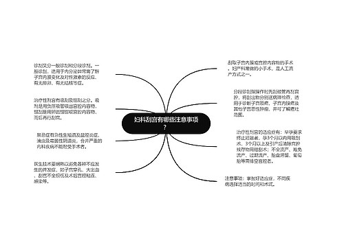 妇科刮宫有哪些注意事项？