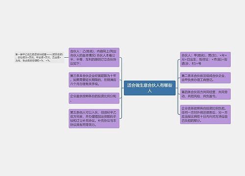 适合做生意合伙人有哪些人