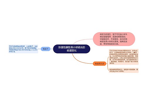 弥漫性膜性肾小球肾炎的病理变化