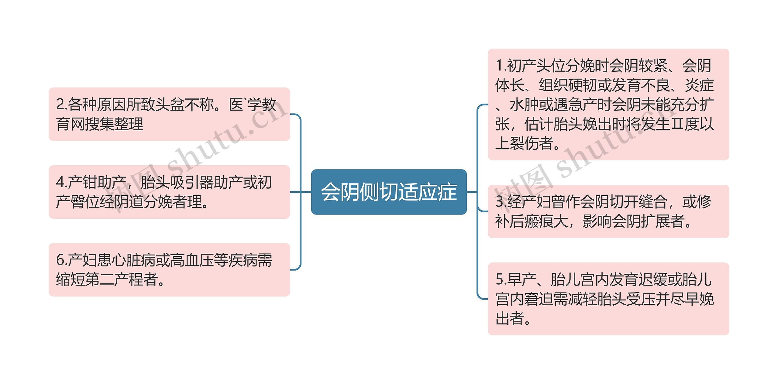 会阴侧切适应症思维导图