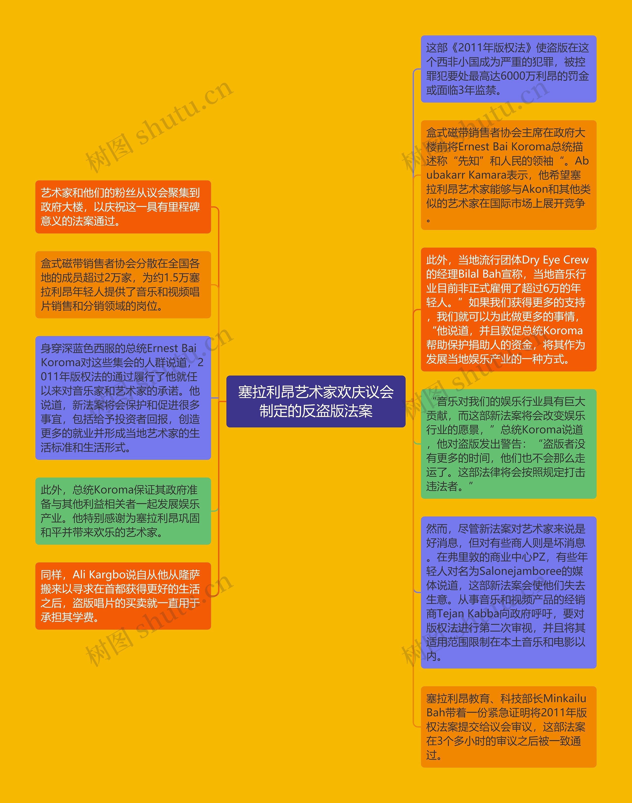 塞拉利昂艺术家欢庆议会制定的反盗版法案