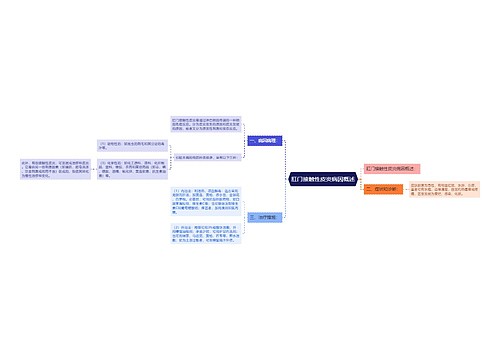 肛门接触性皮炎病因概述思维导图
