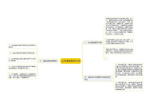 公司清算要审计吗