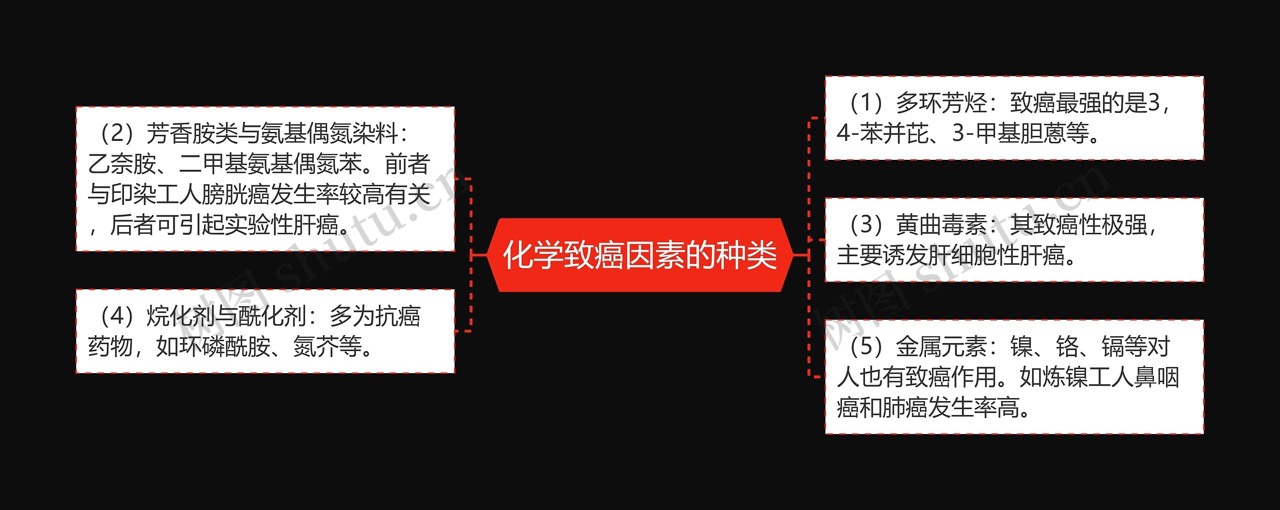 化学致癌因素的种类思维导图