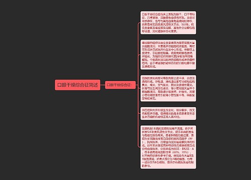 口眼干燥综合征简述