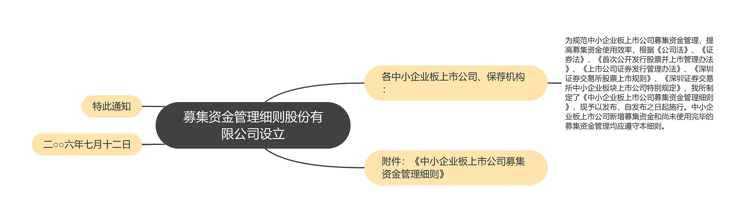 募集资金管理细则股份有限公司设立思维导图