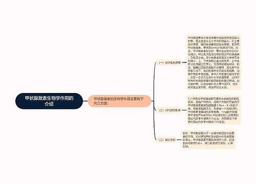 甲状腺激素生物学作用的介绍