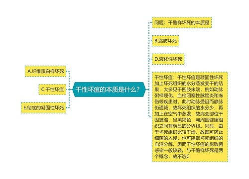 干性坏疽的本质是什么？