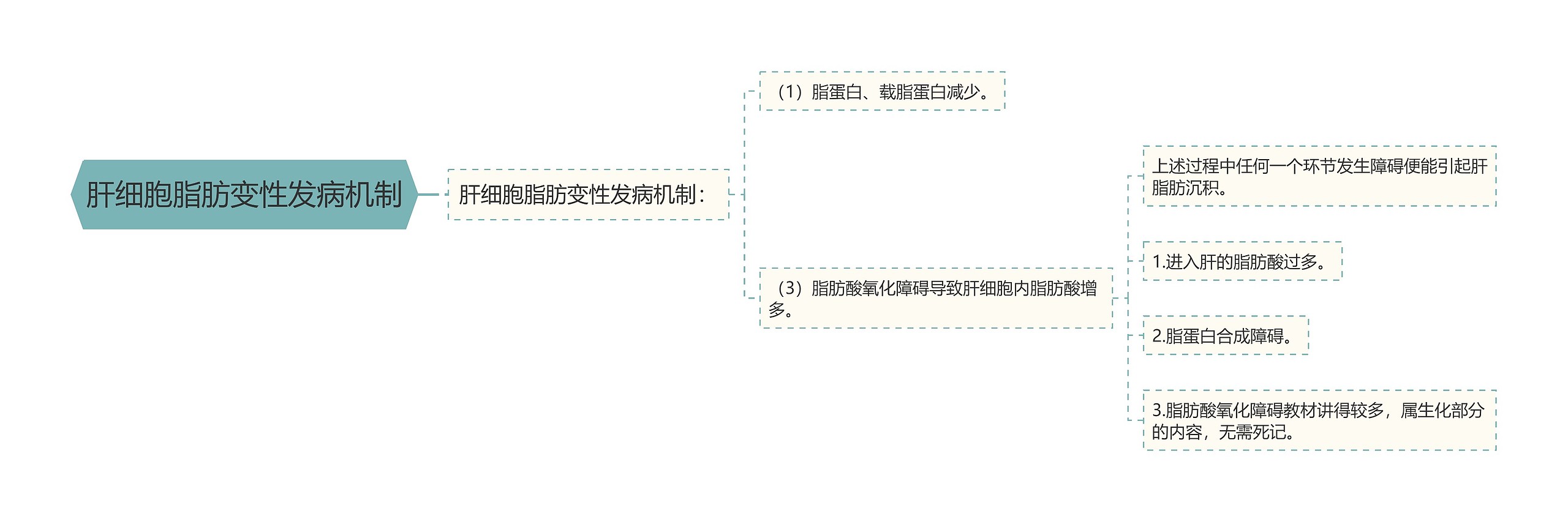 肝细胞脂肪变性发病机制思维导图