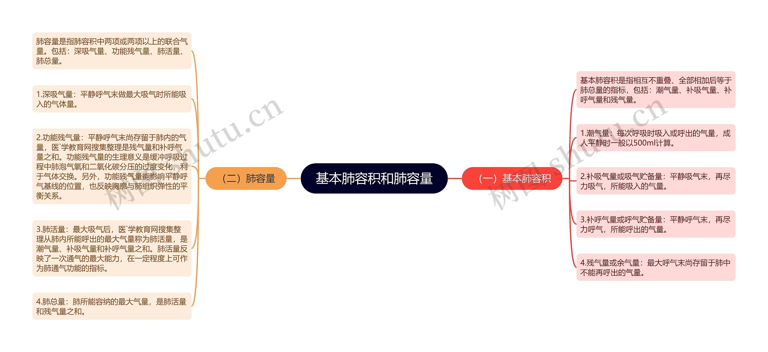 基本肺容积和肺容量 基本肺容积和肺容量