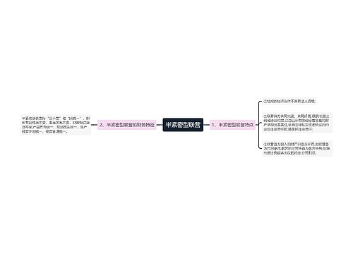 半紧密型联营