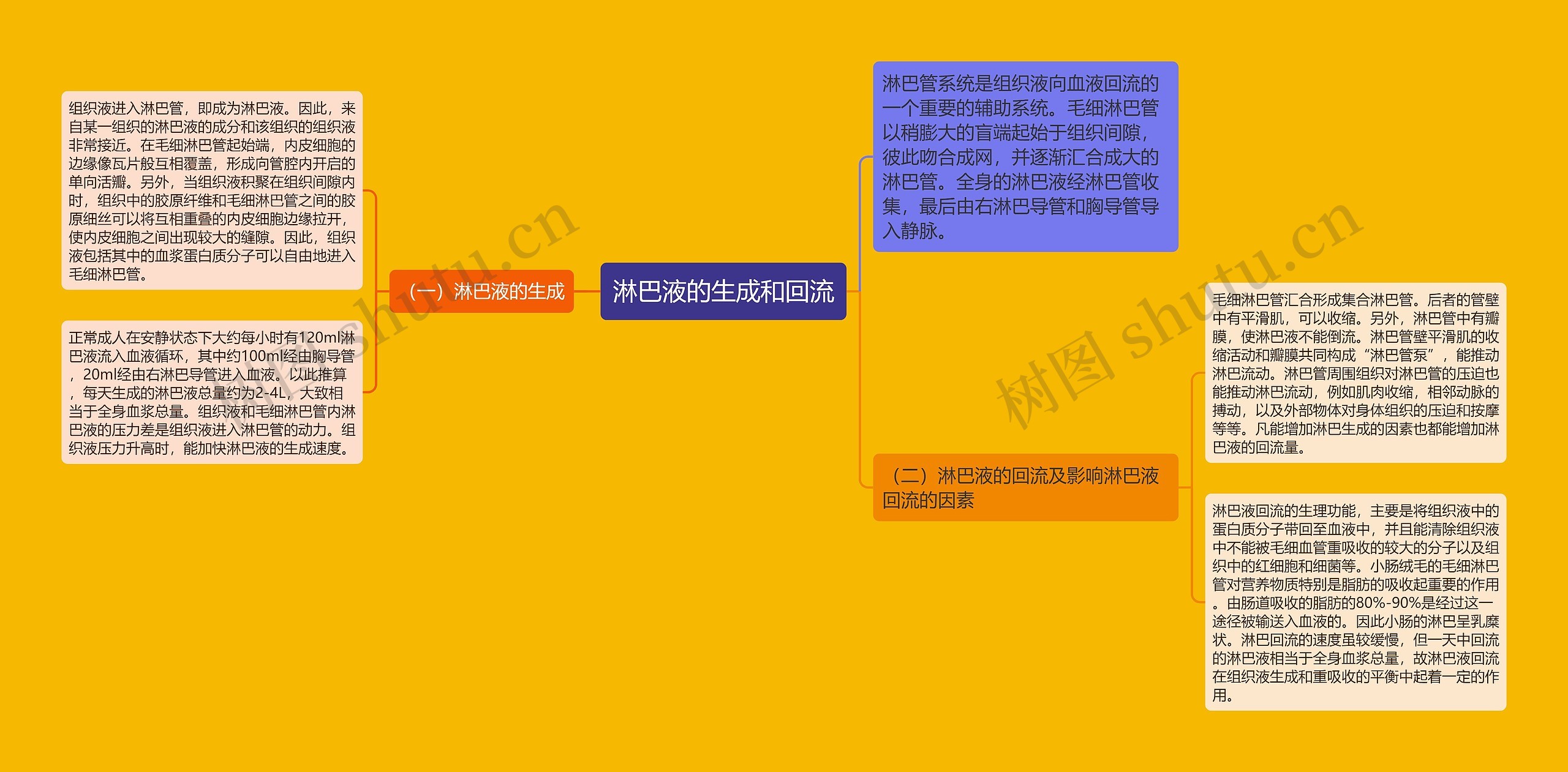 淋巴液的生成和回流 淋巴液的生成和回流